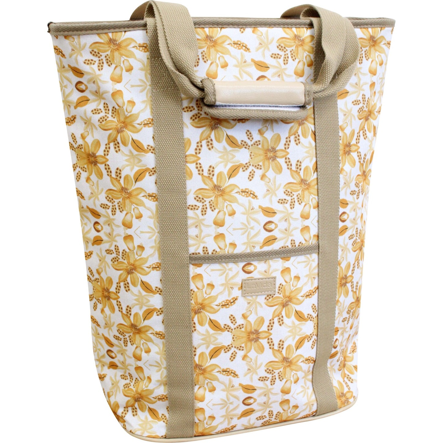 Golden Flowers - Picnic/Beach/Shopping Cooler Tote Bag
