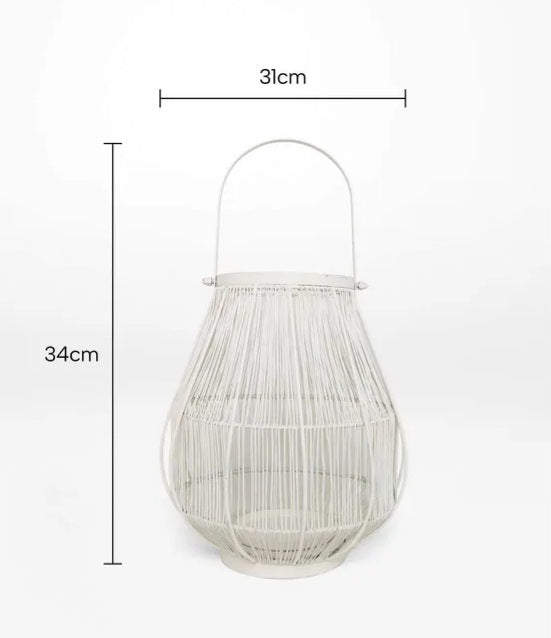 White Lantern 34cm