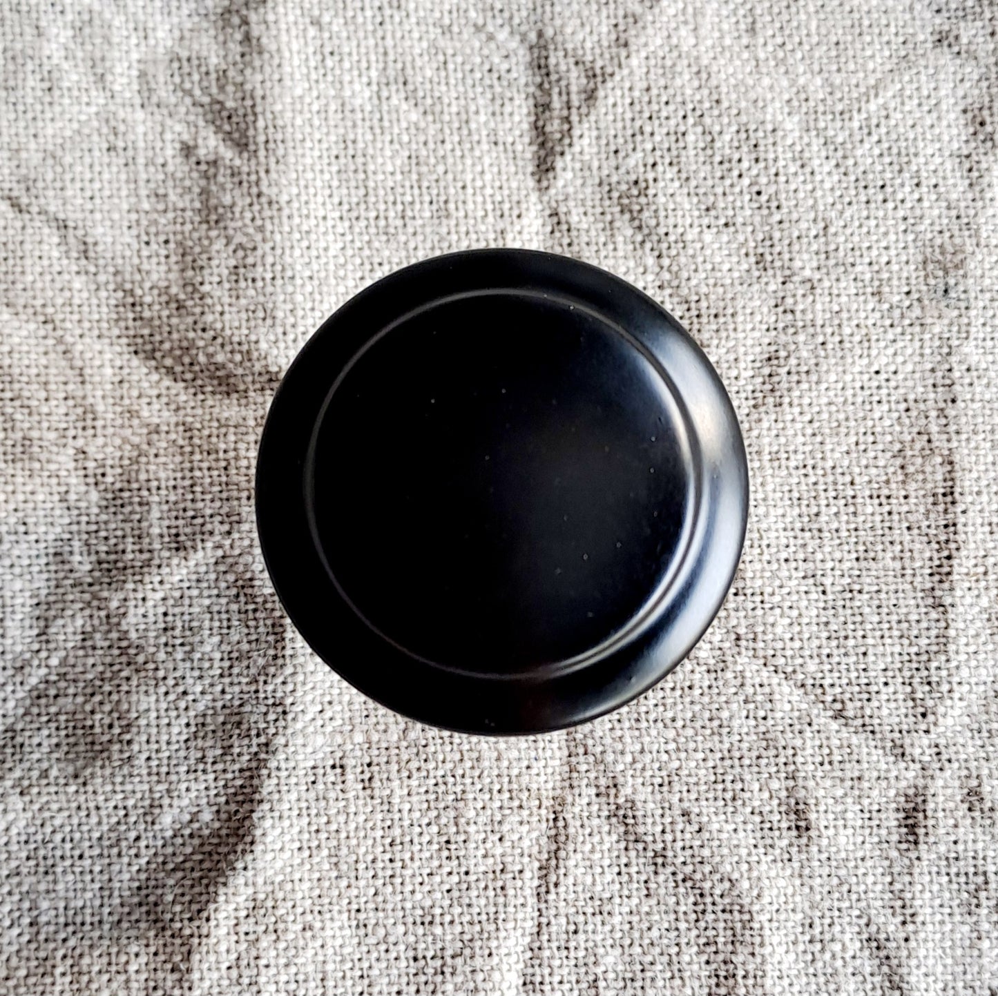 Metal Knob Rounded - Black