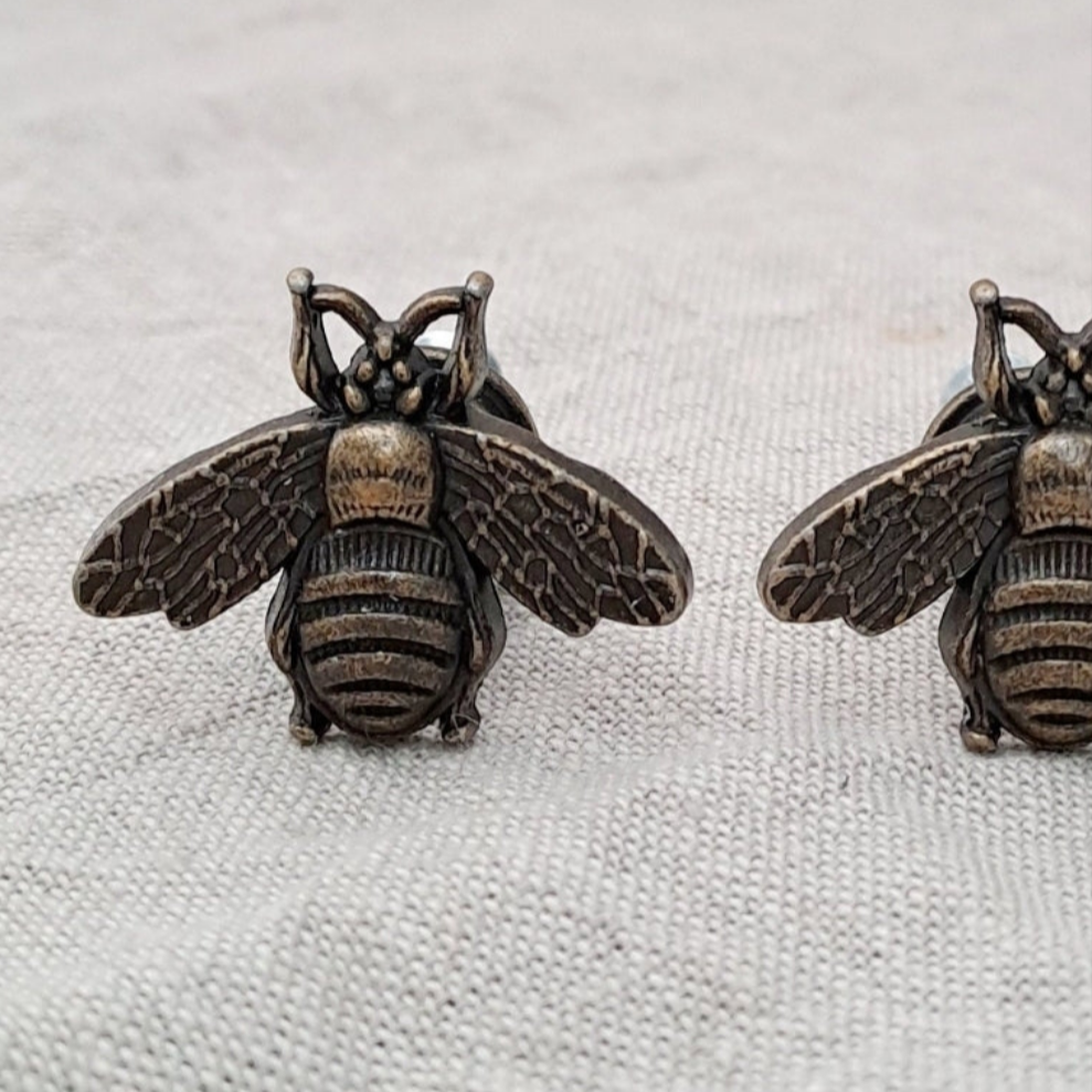 Pack of 5 'Antique Bronze' Bee Drawer/Cabinet Knob