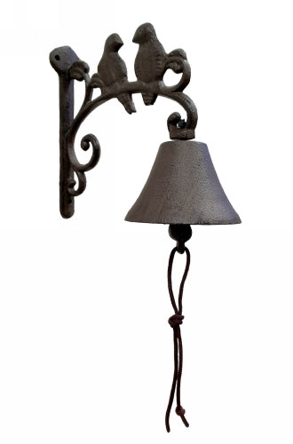 Perching Birds Doorbell - Cast Iron