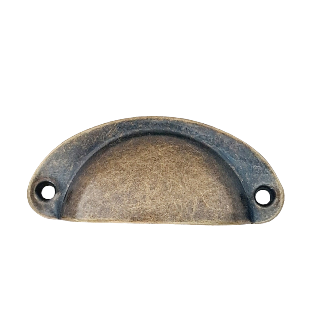 Antique Bronze Cup Style Drawer Pull