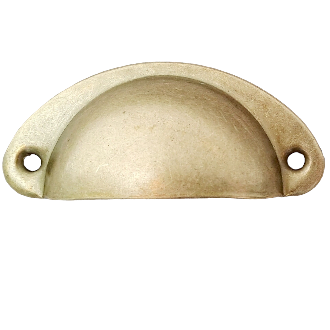Antique Gold Cup Style Drawer Pull