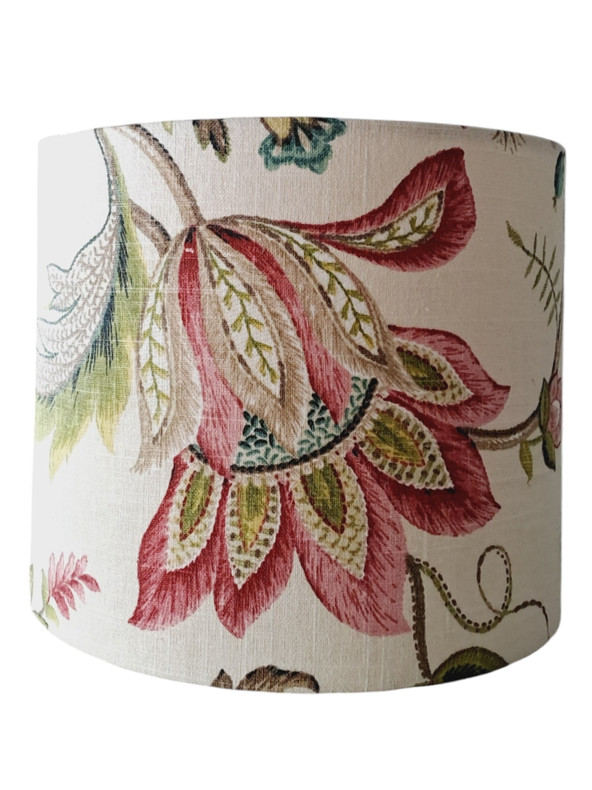 P Kaufmann Fabric Drum Lampshade 25cm D x 22cm H