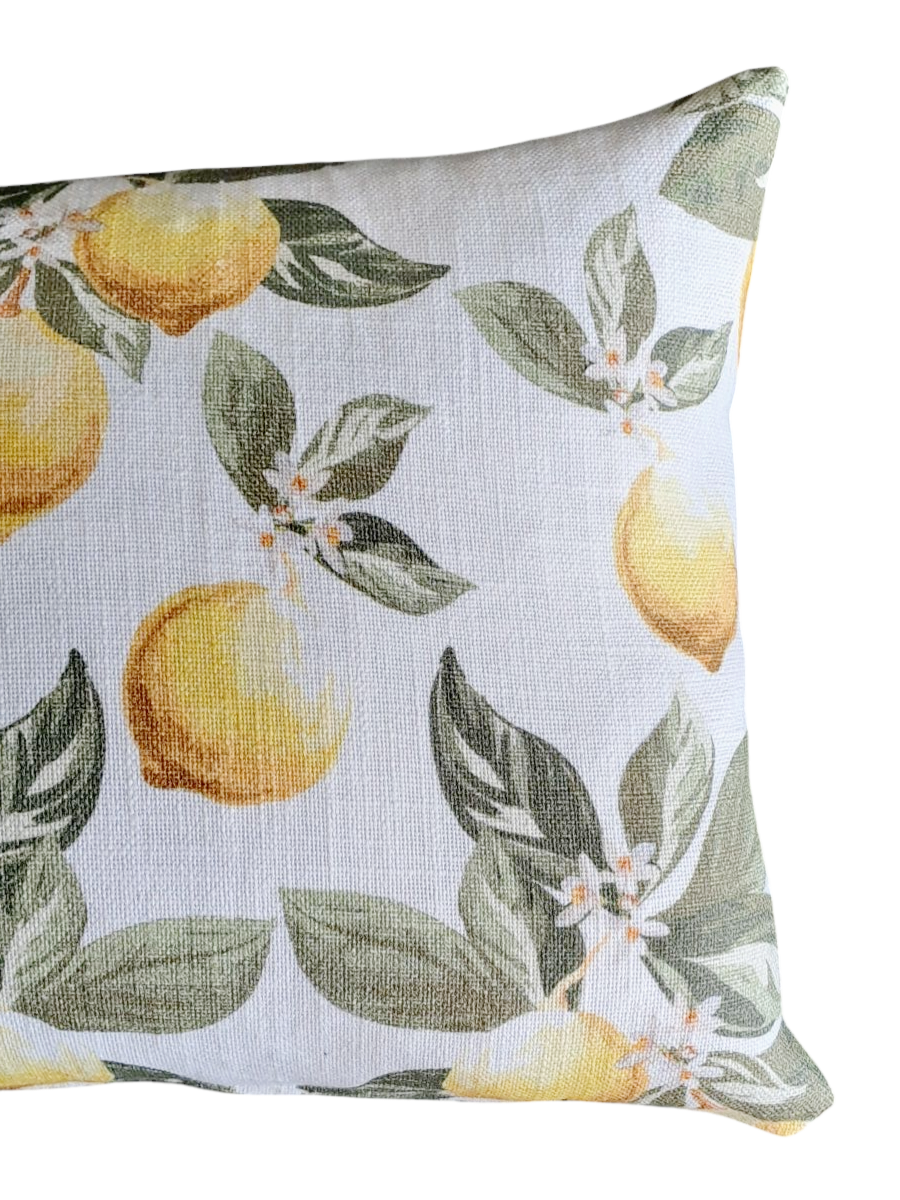 Lemons Oblong Throw Cushion