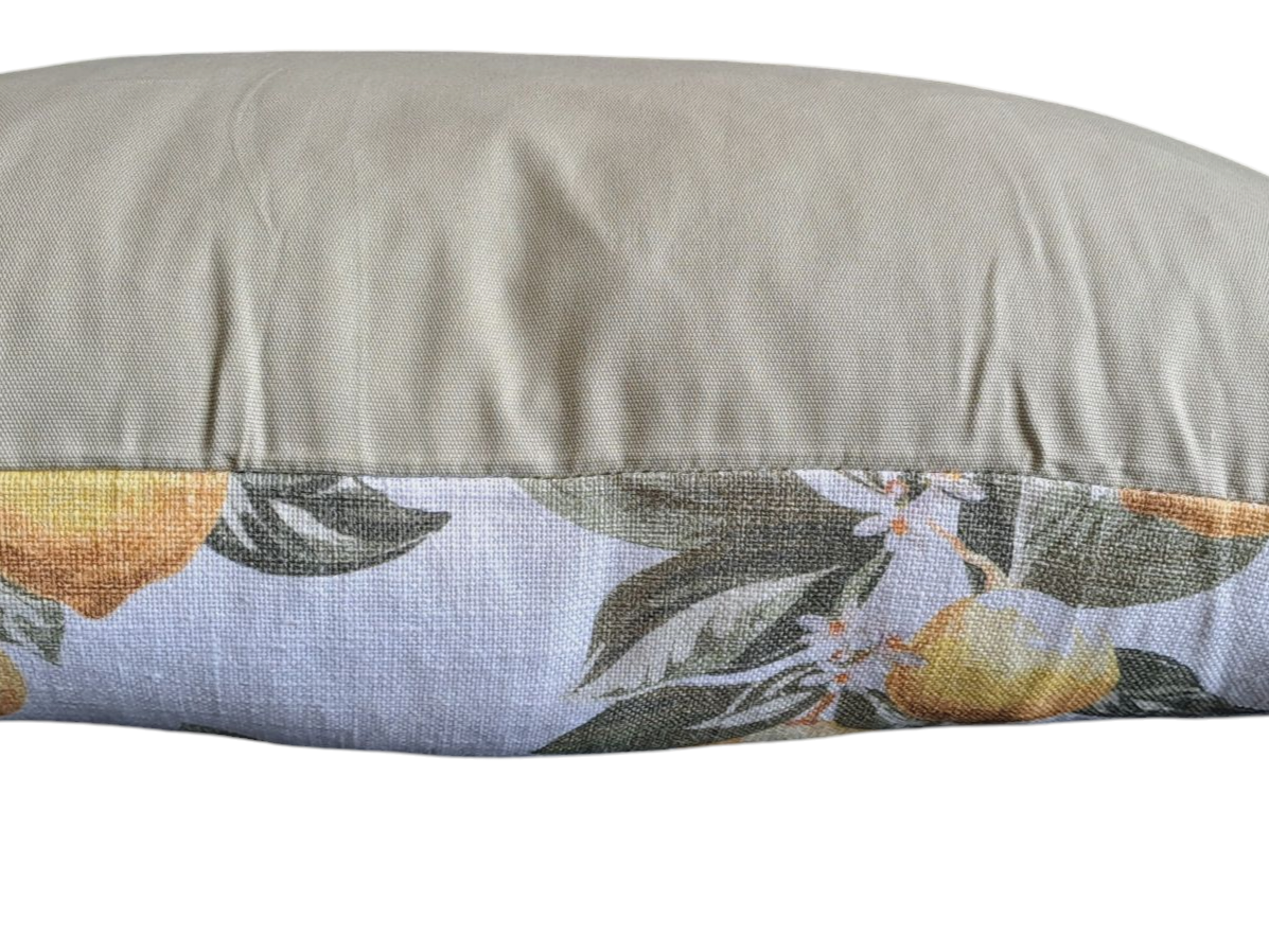 Lemons Oblong Throw Cushion