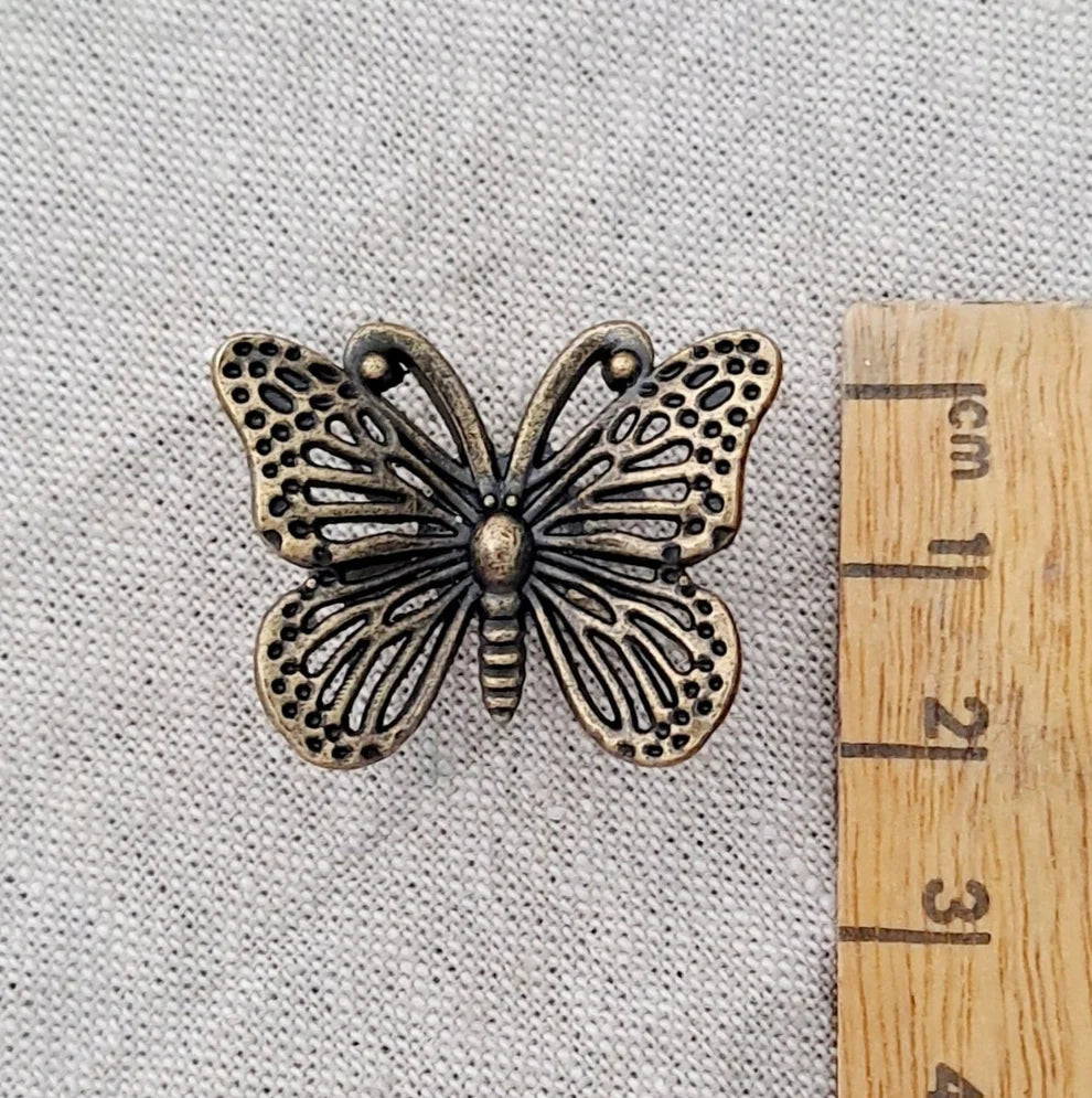 Pack of 5 'Antique Bronze' Butterfly Drawer/Cabinet Knob