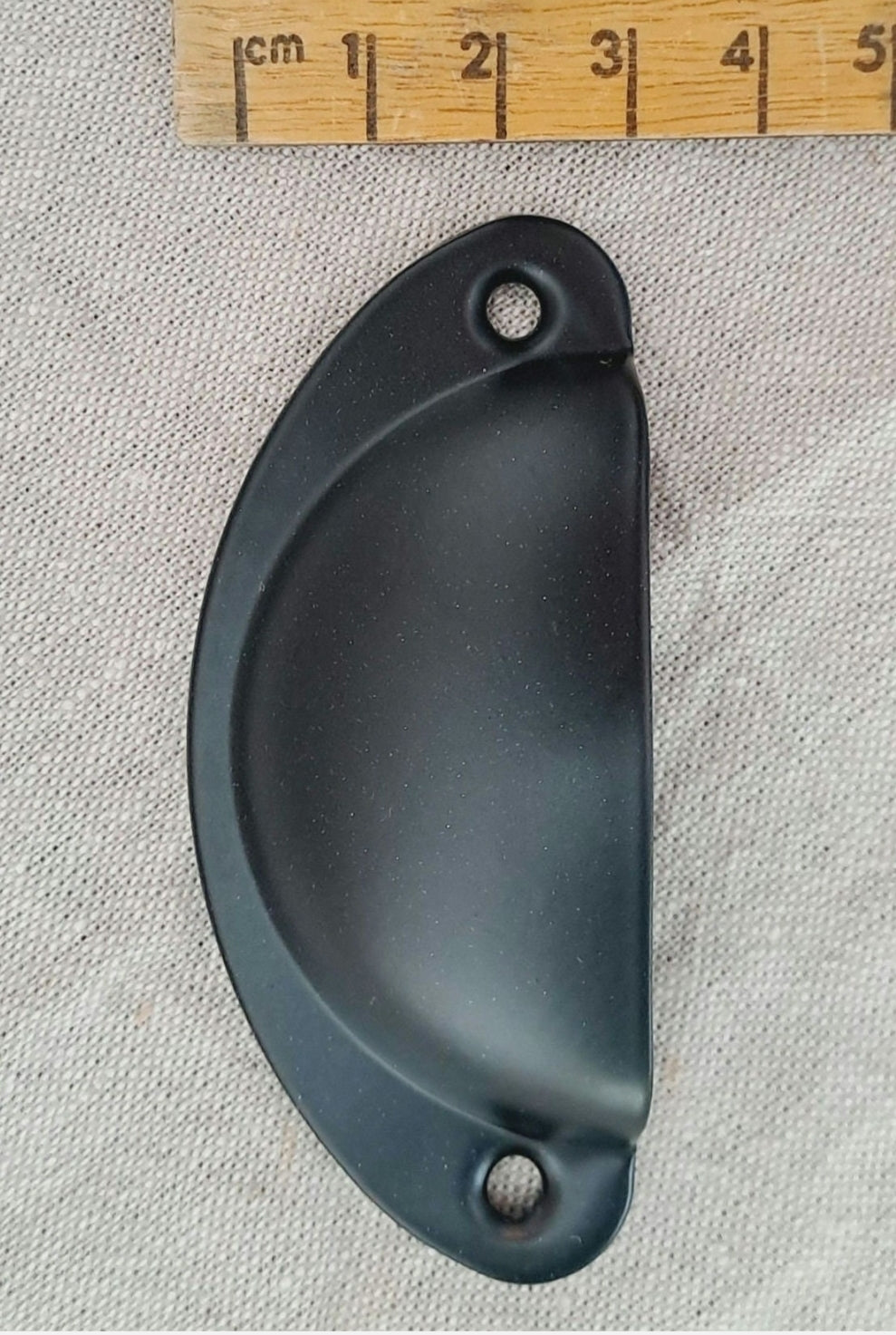 Metal Cup Style Drawer pull 'Black'