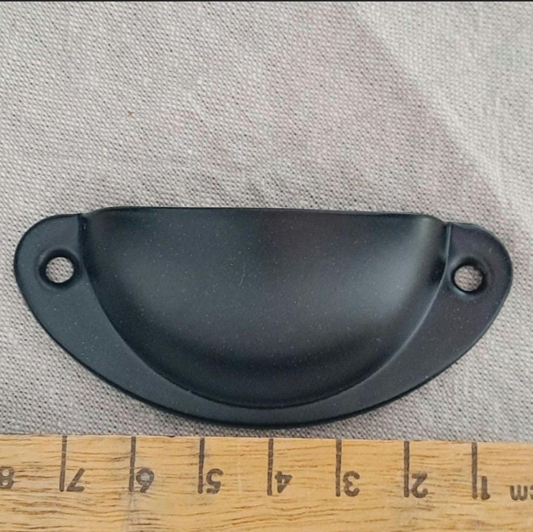 Metal Cup Style Drawer pull 'Black'