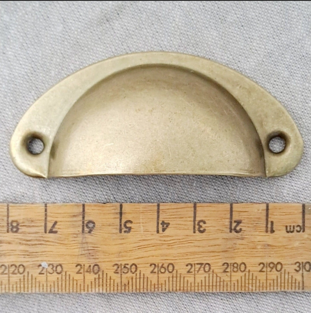 Antique Gold Cup Style Drawer Pull
