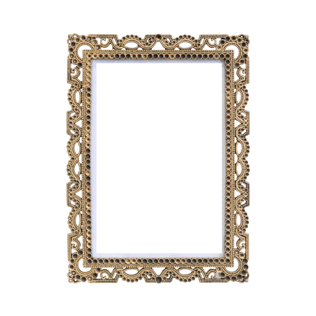 Pewter Photo Frame - Antique Gold