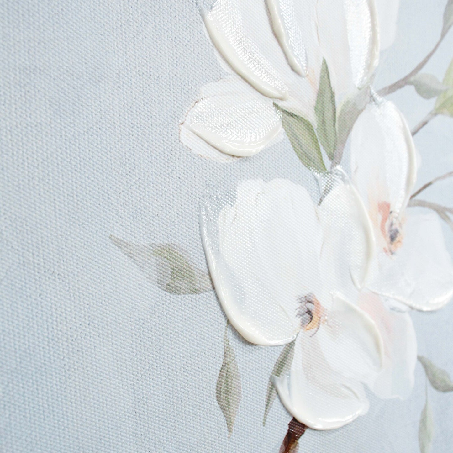 'Graceful Magnolias' Framed Canvas Prints - Set of 3