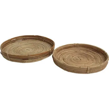 Rattan Trays - Set of 2