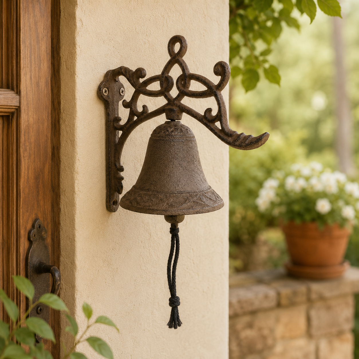 Doorbell - Cast Iron 'Fleur de Lis'