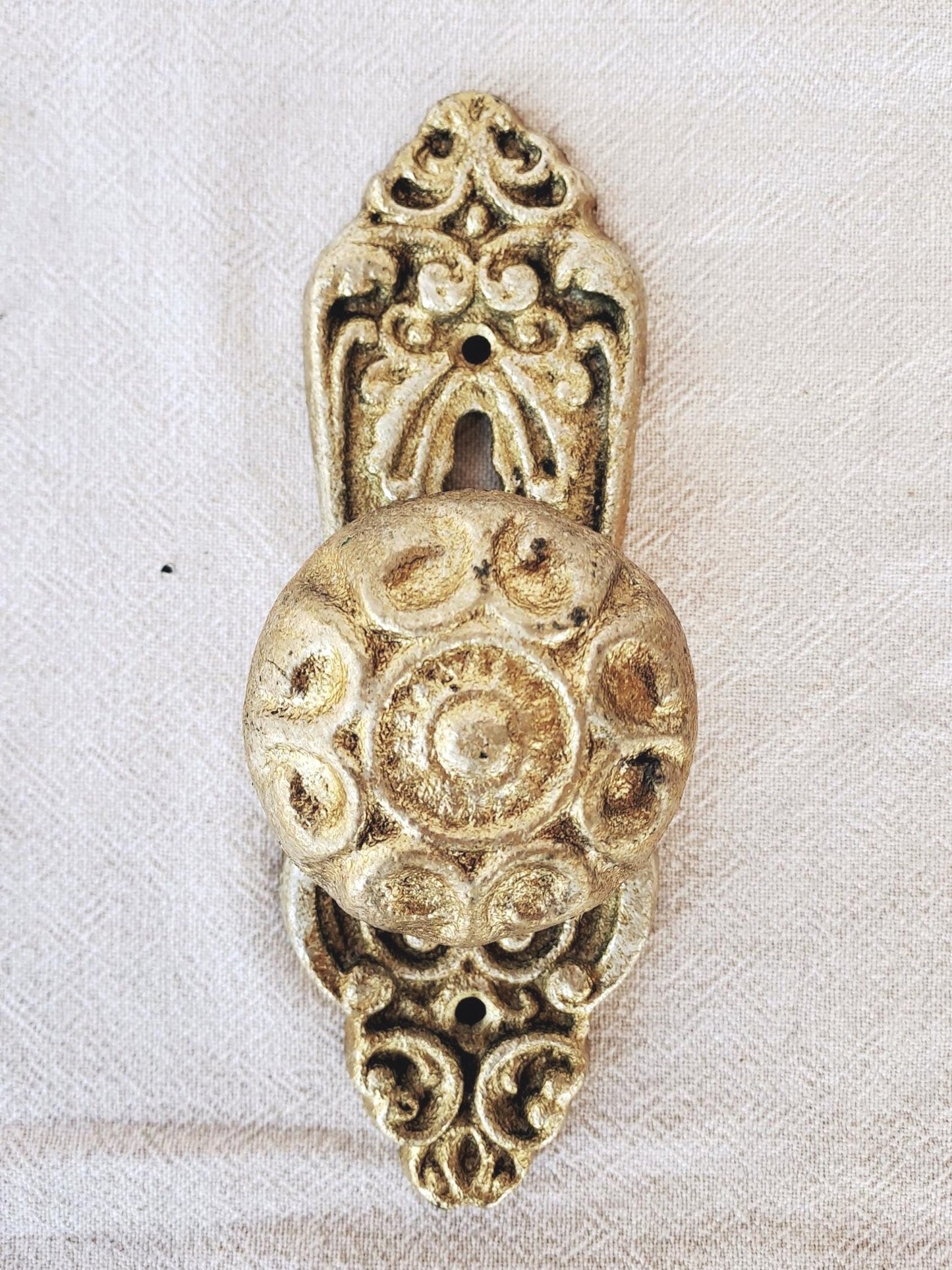 Adele Cast Iron 'Vintage Style' Knob or Decorative Hook