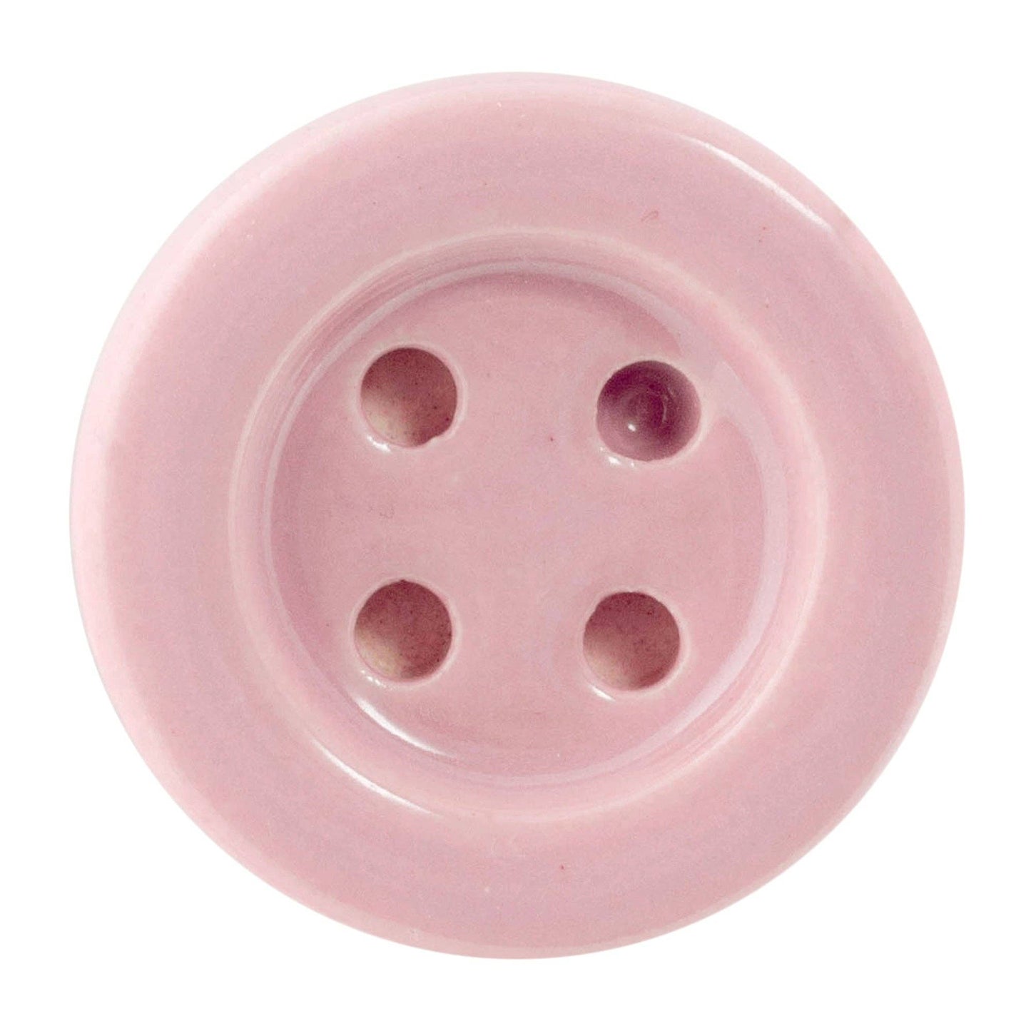 Ceramic Drawer Knob - Button - Pink