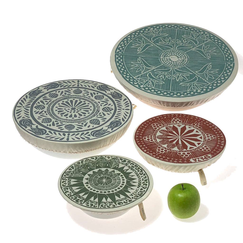 Bowl & Dish Cover Set of 4 - Safari Print