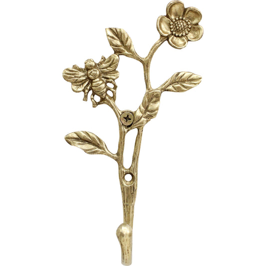 Pewter Floral Design Hook