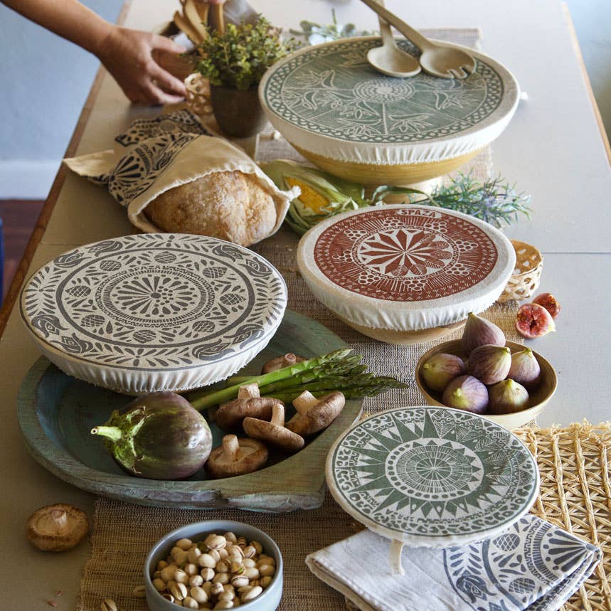 Bowl & Dish Cover Set of 4 - Safari Print