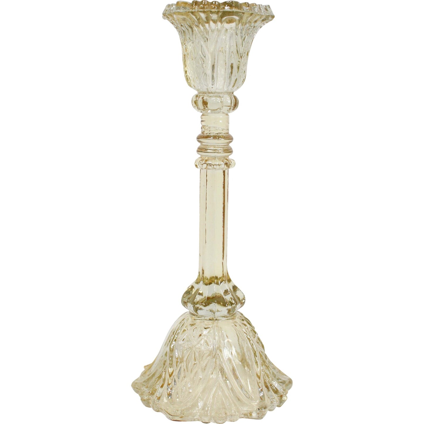 Candle Holder - Glass Champagne - Large