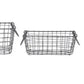 Rectanglar Metal Storage Basket - SMALL