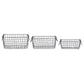 Rectanglar Metal Storage Basket - MEDIUM