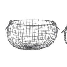 Round Storage Metal Basket - LARGE