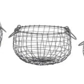 Round Storage Metal Basket - MEDIUM