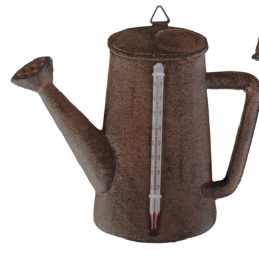 Cast Iron Wall Thermometer - Watering Can