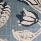 Blue & Taupe Robert Allen Fabric (Pradesh Flint) Throw Cushion - Oblong - Bespoke Design