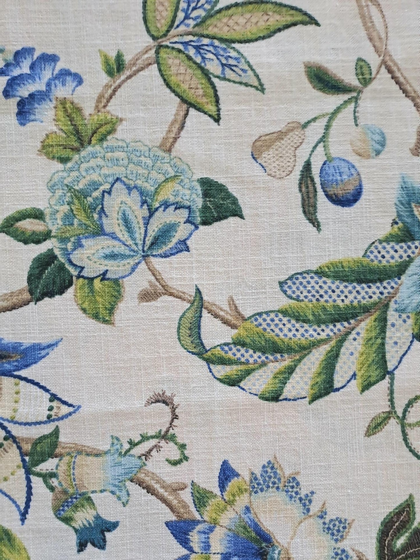 Drum Lampshade - Brissac (Sapphire) P.Kaufmann Fabric