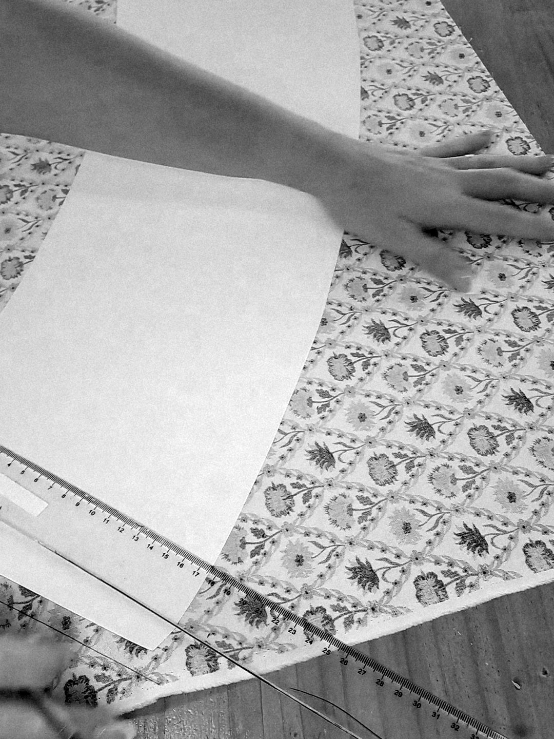 Drum Lampshade - Zelda Floral Lagoon P.Kaufmann Fabric
