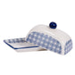 Blue and White Pattern - Ceramic Butter Dish