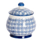 Blue and White Pattern - Ceramic Sugar Jar