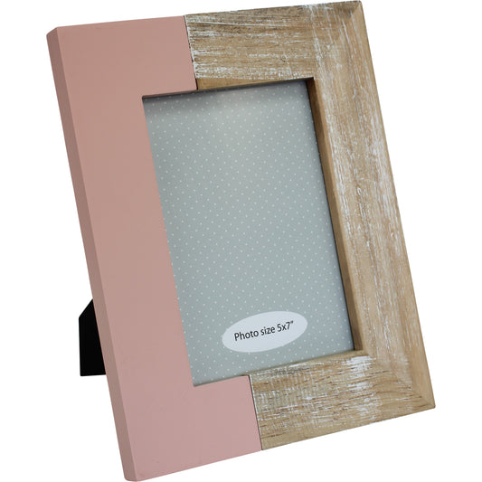 Pink Blush Rustic Style Photo Frame