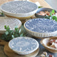 Bowl & Dish Covers - Large - Set of 4 - Protea Flower Design - 100% Cotton