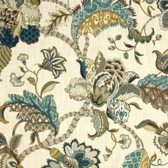 Tapered Lampshade - Finders Keepers (French Blue) P.Kaufmann Fabric