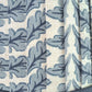 Throw Cushion with Flange Edge - Blue Leaf Print - Woodcote (Delf) by ILIV Fabric