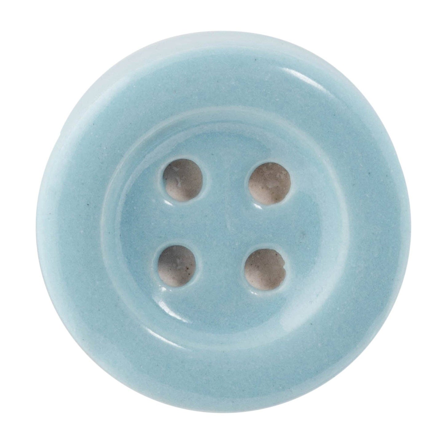 Ceramic Drawer Knob - Button - Blue