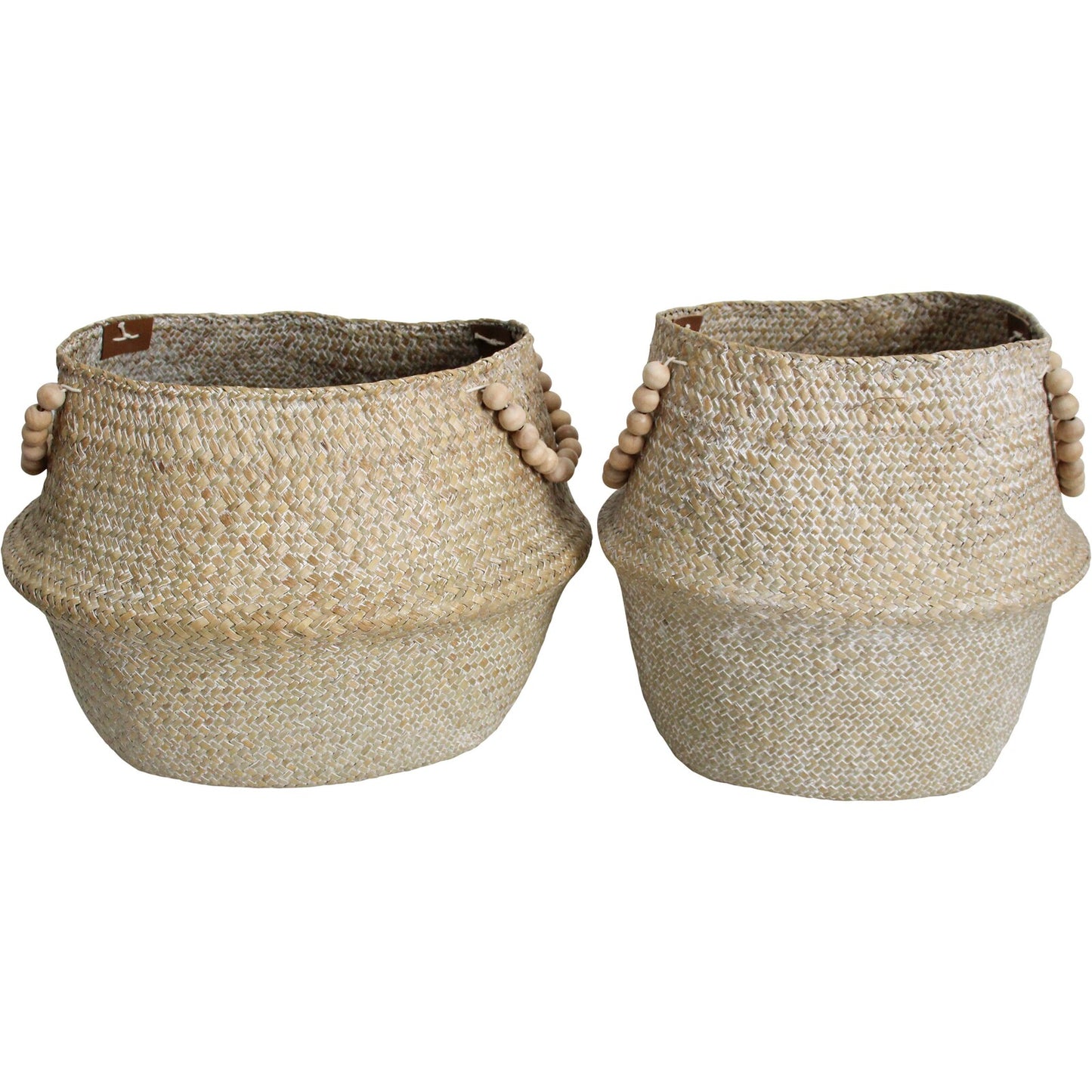 Bead Handle Baskets Set of 2