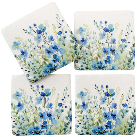 Set of 4 Coasters - Cottage Garden