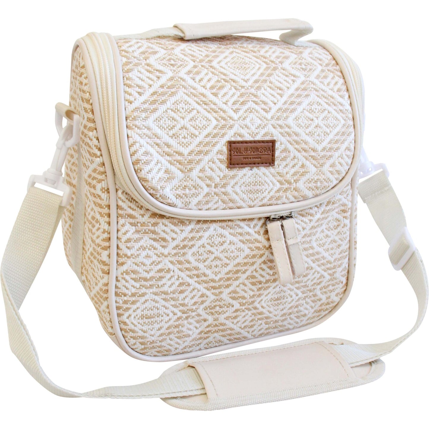 'Geometric Haze' Insulated Lunch Cooler Bag with Carry Handle