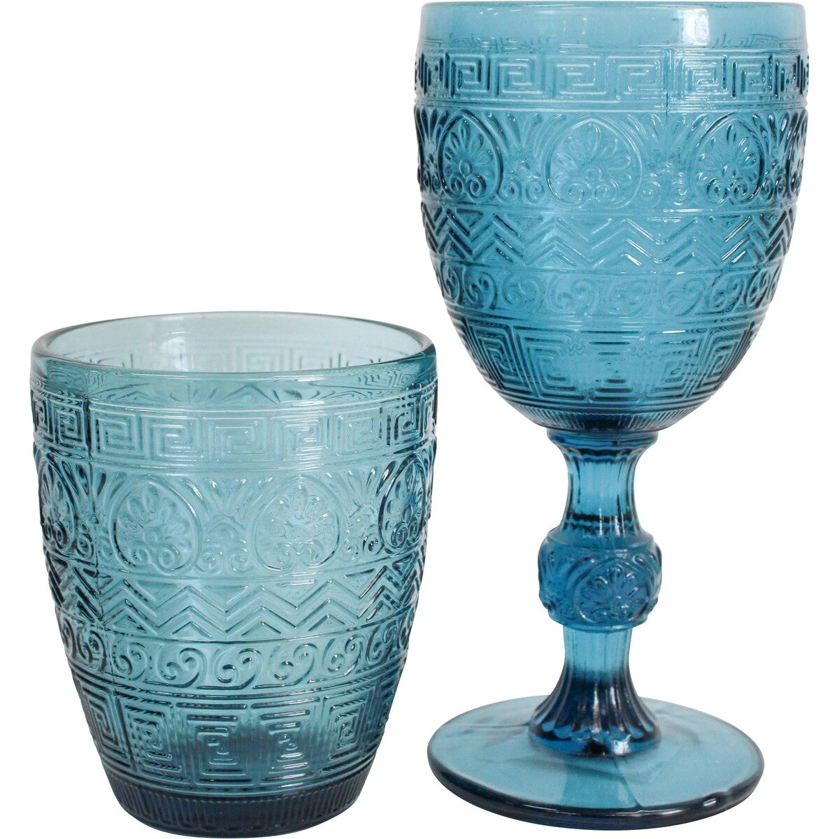 Blue Wine Glass - Festival - Set of 4