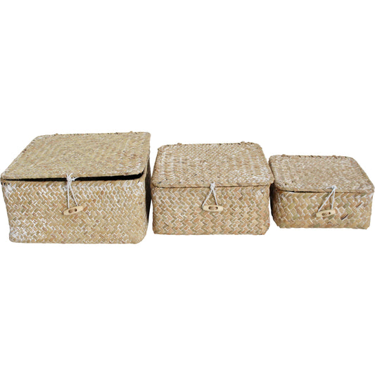 Set of 3 Woven Boxes