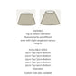 Tapered Lampshade - Laila Pattern (Indigo/Natural) P. Kaufmann™ Fabric