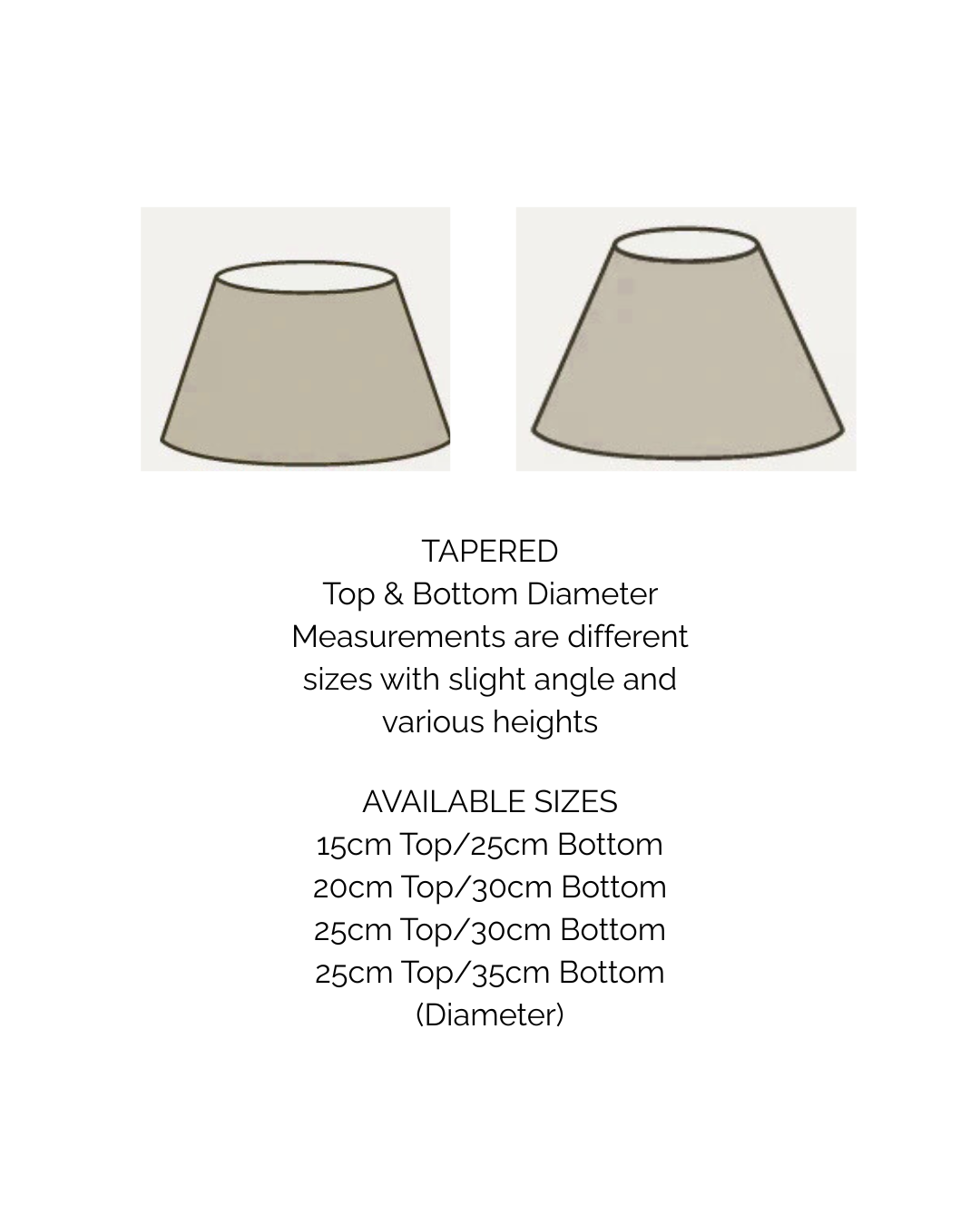 Tapered Lampshade - Healesville - Desert - Warwick Fabric