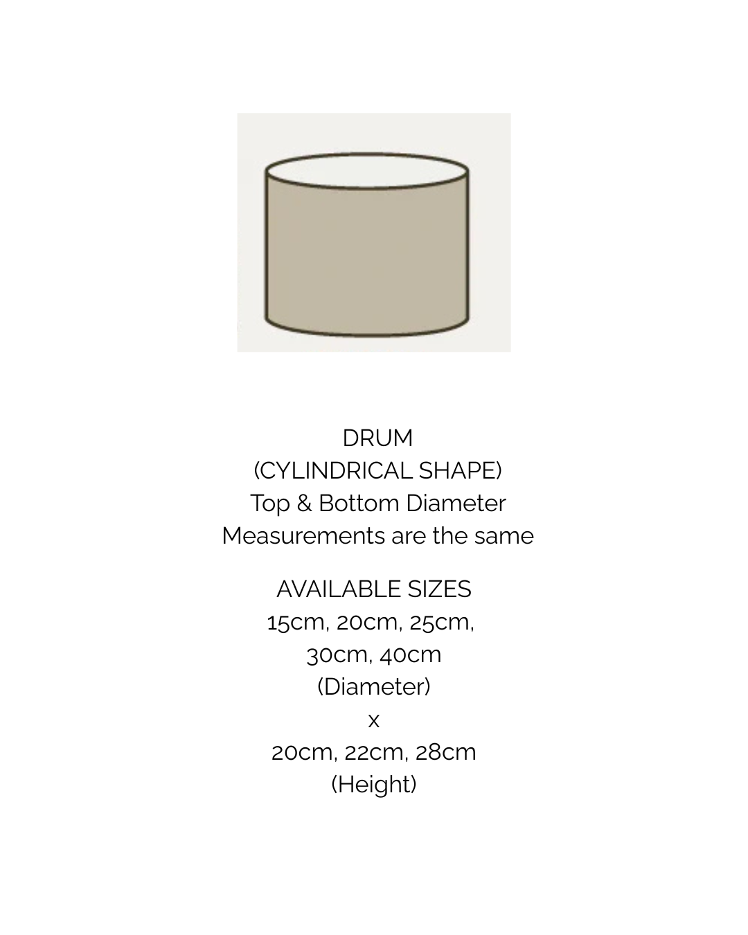 Drum Lampshade - Healesville - Desert - Warwick Fabric