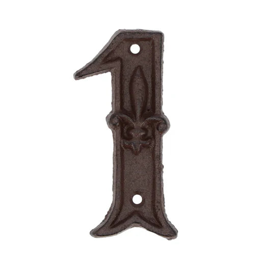 Cast Iron House Number '1'