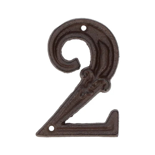 Cast Iron House Number '2'