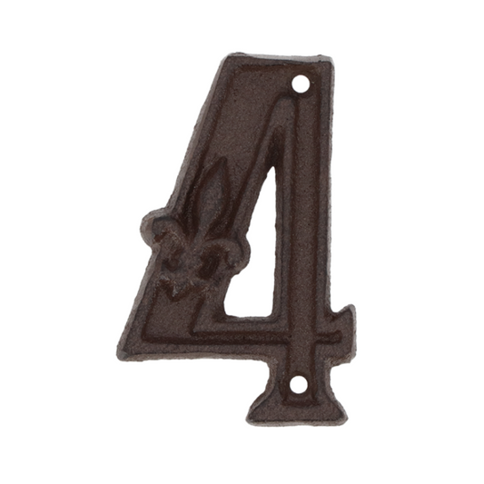 Cast Iron House Number '4'